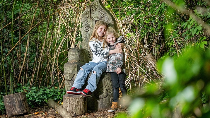 Children enjoying the wildlife garden